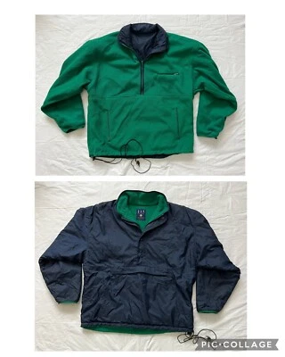 Chaqueta reversible vintage GAP Arctic Light polar para hombre XLarge azul verde años 90 Foto 1 de 4