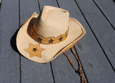 Sombrero Bullhide Montecarlo Co Western Fedora Vaquero Star City 2122 Cuero Paja Foto 1 de 4