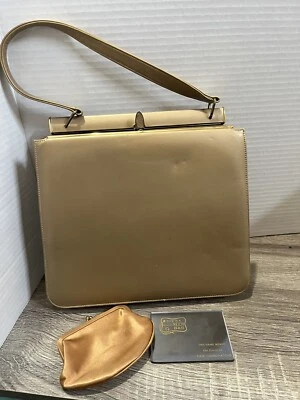 Bolso Nicholas Reich Vintage Pequeño Dorado Noche Bolso Retro Monedero Espejo  Foto 1 de 4