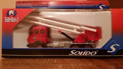 Solido Toner GamII Mercedes Nacelle Aerial FireLift Truck #3149,1:60 Diecast-NIB - Image 1 of 4