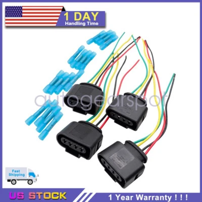 Conector de bobina de encendido tapones de arnés 4x Fit Volkswagen GTI Jetta 2.0 2006-2014 Foto 1 de 4
