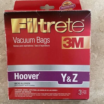 Bolsas aspiradoras 3M Hoover Y y Z 64702A 64702Q microalérgeno 2 en caja Foto 1 de 4
