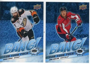 U PICK LOT 2024-25 24-25 UD Series 2 BANG FOR YOUR PUCK SPECKLE card set - Bild 1 von 3