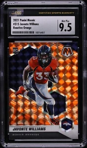 2021 Panini Mosaic Reactive Orange Javonte Williams ROOKIE #315 CSG 9.5 - Picture 1 of 2