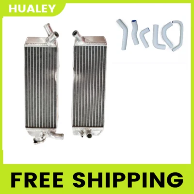 Radiador de aluminio + manguera blanca para Honda XR650R XR650 650R 2000-2009 2001 2002 Foto 1 de 4