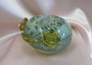 VINTAGE HANDMADE CRYSTAL GLASS FIGURE FIGURINE FROG - Picture 1 of 12
