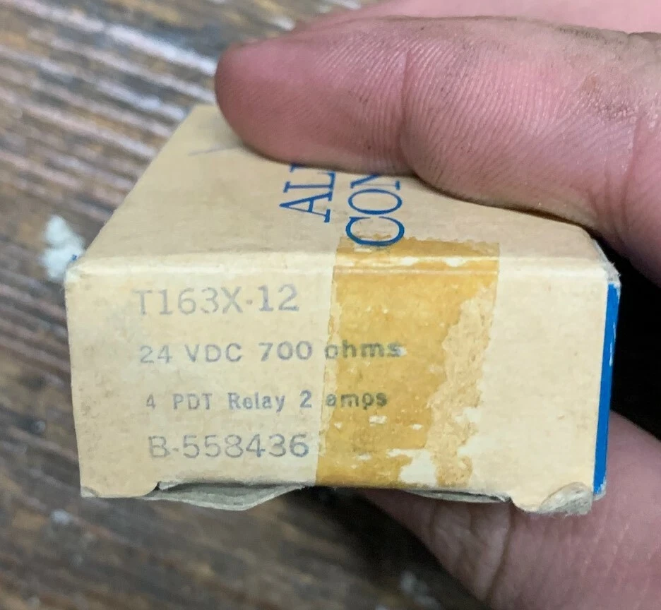 ALLIED CONTROLS T163X-12 RELAY 14 PIN 2A 700 OHMS 24VDC NEW IN BOX - Image 1 of 4
