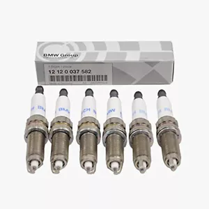 6PCS For BMW E82 E88 F02 F10 F13 ZR5TPP33S Spark Plug 12120037582 12120037580 - Picture 1 of 4