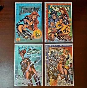 Lote de 4 libros de cómics firmados por Lionheart Dynamic Forces 1 1D y 2 ¡En estado bastante bueno/casi nuevo! - Imagen 1 de 18