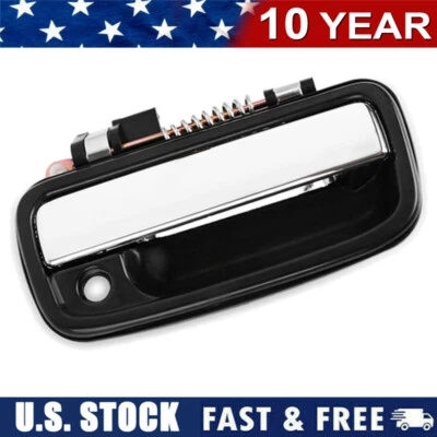 Front Right Passenger Black Chrome Exterior Door Handle for 95-04 Toyota Tacoma - Изображение 1 из 4