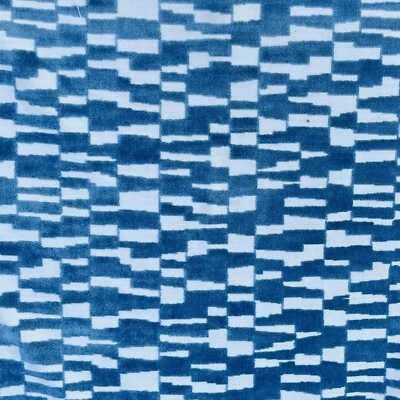 TELA DE TAPICERÍA DE TERCIOPELO CORTE KRAVET 35544.11 MOD TERCIOPELO EN MARINO 5.25 YARDAS Foto 1 de 2