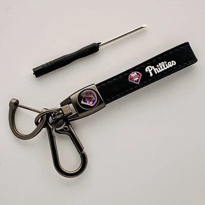 Llavero de cuero genuino con herramienta Philadelphia Phillies (B) Foto 1 de 4