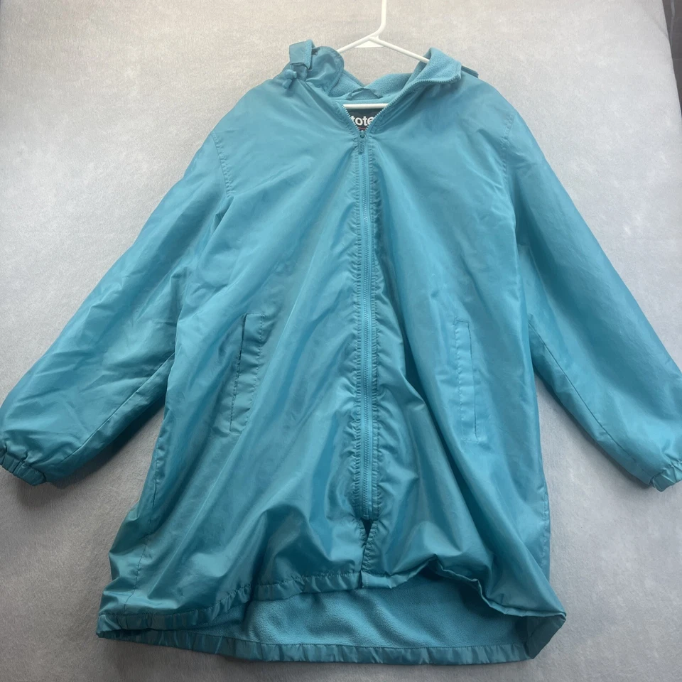 Totes Raincoat Parka Hooded Size XL Zip up Turquoise Long Pockets - Image 1 of 4