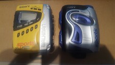 Sony Cassette Players - Wm-Fs497 - Wm-Fs111 - two players - Untested