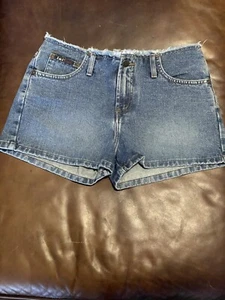 Vintage LEI Girls Jean Shorts Frayed Top Trendy Sz 7 Preowned - Picture 1 of 7