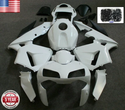 Fairing Kit For Honda CBR600RR 2003 2004 Unpainted ABS Injection BodyWork+Bolts - Image 1 of 4