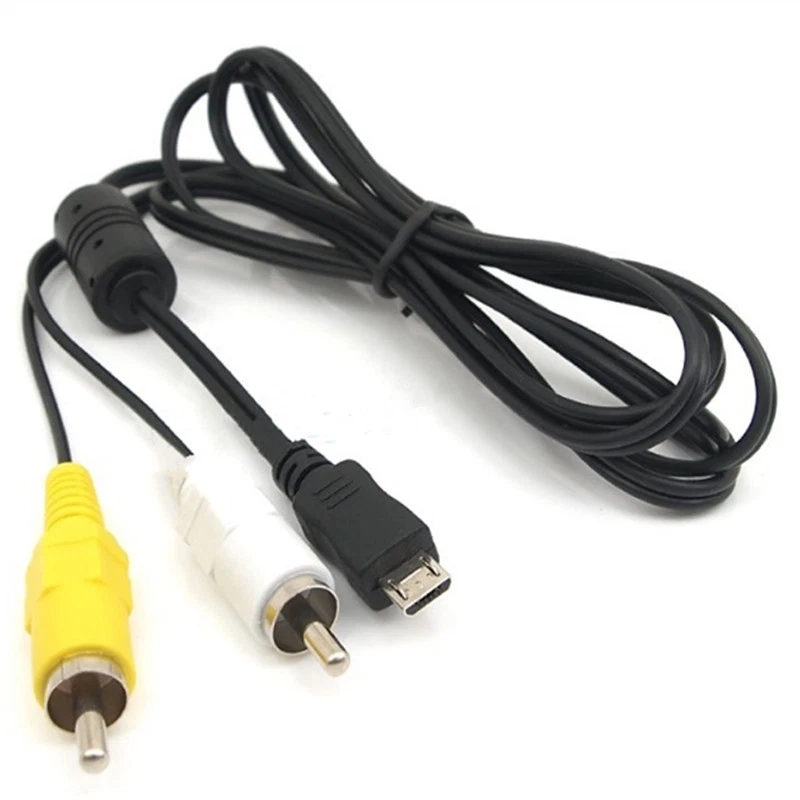 Micro USB Male to 2 RCA AV Audio Video Adapter Component Cable For Samsung - Image 1 of 4