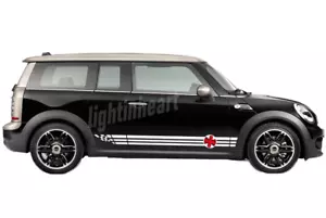 Gráficos Union Jack Pegatina Coche Para Mini Cooper S JCW One Countryman Raya Lateral - Imagen 1 de 12