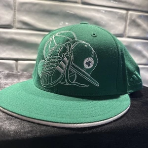 Boston Celtics Adidas NBA Licensed Green/White Fitted Hat -Size 7 3/8- VERY RARE - Picture 1 of 8