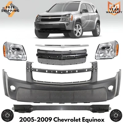 Front Bumper Cover Paintable & Grille Assembly For 2005-2009 Chevrolet Equinox Foto 1 de 4