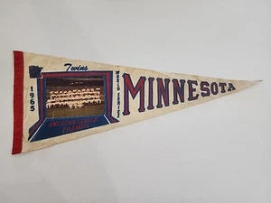 1965 Minnesota Twins AL Champs / World Series Photo Pennant - TOUGH - Picture 1 of 10