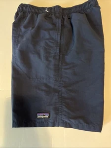 Patagonia Boys Lined Swim Trunks Size Medium 10 Navy - Picture 1 of 2