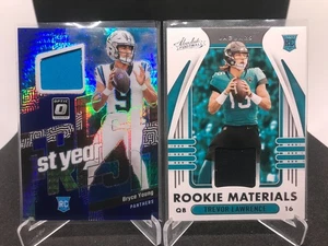 (44) Lote de tarjetas reliquias de parche de fútbol americano NFL Lawrence, Young, Jones, Johnson - Imagen 1 de 22