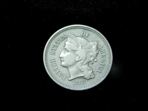 1868 3CN Three Cent Nickel - Picture 1 of 4