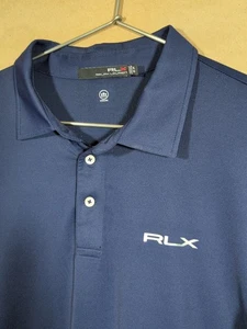 Ralph Lauren RLX Poloshirt Herren XL Kurzarm feuchtigkeitsableitend dunkelblau Stretch Golf - Bild 1 von 6