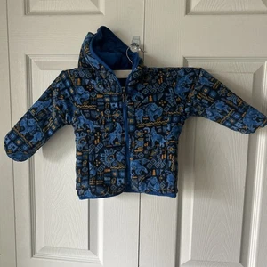 Columbia Double Trouble Bright Indigo Wendejacke Gr. 2T Bison Wolf - Bild 1 von 8