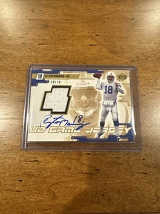 Camiseta deportiva Upper Deck Peyton Manning UD 2000 usada en juegos automática Indianapolis Colts - Imagen 1 de 3