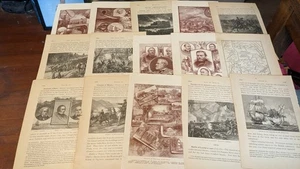 32 Antique Illustrations Barnes History of the United States 1885 US Original - Bild 1 von 3