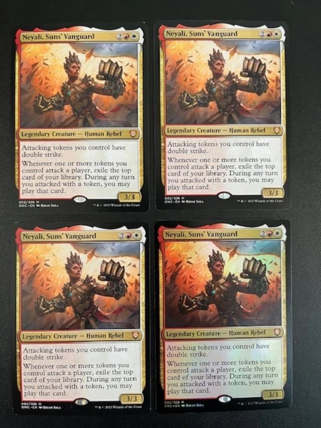 MTG- Neyali, Sun's Vanguard x4 - All Will Be One: Commander (One is FOIL) - Image 1 of 1