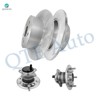 Juego 4 rotores de freno de disco traseros 281 mm - cojinete de cubo de rueda para Toyota Camry 2007-2011 Foto 1 de 4