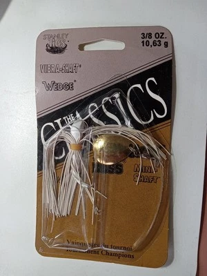 Plantillas selladas Stanley The Muskie Boss 3/8 OZ. CUÑA EJE VIBRA BLANCO 10,63 G Foto 1 de 4