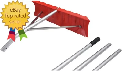 Rastrillo de techo de polietileno 5600.3262 con hoja de 23", rojo Foto 1 de 4