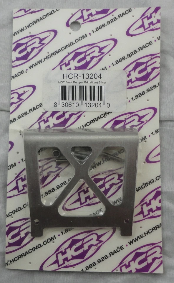 Associated Monster GT MGT Silver Titanium Front Bumper Bracket HCR-13204 25129 - Image 1 of 1