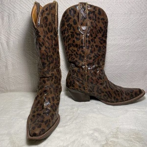 Ladies Leopard Cowgirl Boots,  - Picture 1 of 20