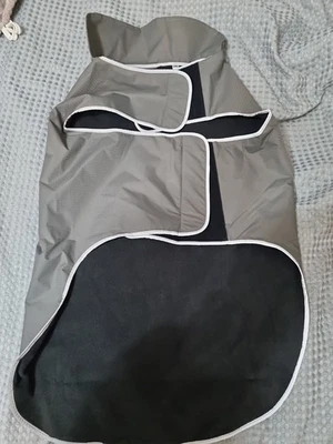 UK Autumn Winter Pet Vest Pet Dog Water Proof Jacket Reflective Grey 2 XL - Image 1 of 4