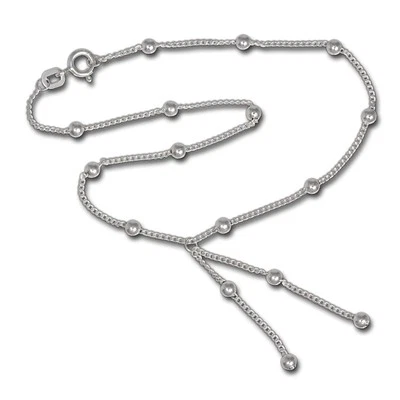 Silberdream Cavigliera Argento per Donna 925 Accessori IN Sfere 25cm SDF013 - Immagine 1 di 4