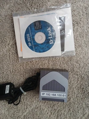 D-Link DP-301U 10/100TX 1-USB Port Print Server - Image 1 of 4