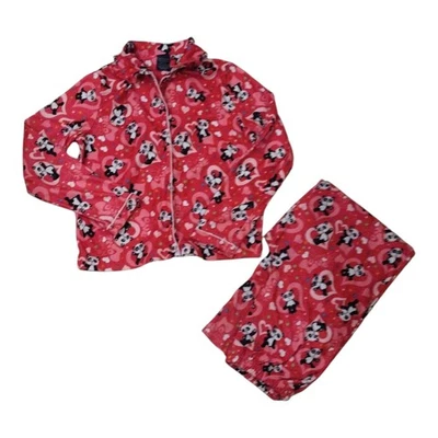 Pink Panda Flannel Pajama Set Girls X-Large 14-16 Faded Glory - Image 1 of 4