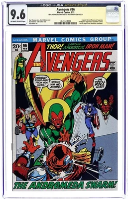 Avengers #96 CGC 9.6 JSA Neal Adams 1972 4631618002 - Image 1 of 2