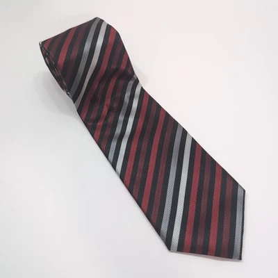Alexander Julian Geometric Colours Red, Black, Gray, White Men's Neck Tie  - Image 1 of 4