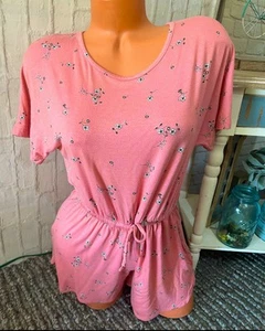 Nordstrom Girls Romper Size XL (14-16) Round Neck Tie-Front Short Sleeve NEW! - Picture 1 of 2