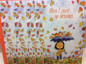 RSVP THANKSGIVING GREETING CARDS New w/Envelopes LOT 4 "When I count my blessing - Picture 1 of 2