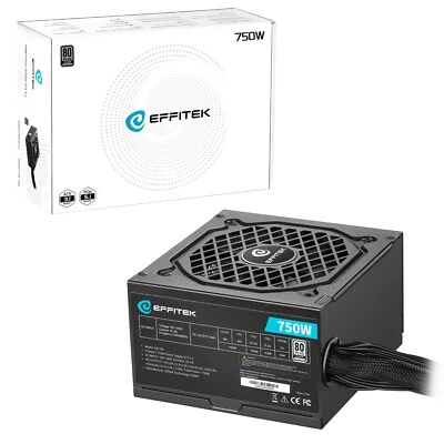 PC Netzteil 750Watt ATX 3.1 für PCIe 5.1 GPU 5 Jahre Garantie 80 Plus - Bild 1 von 4