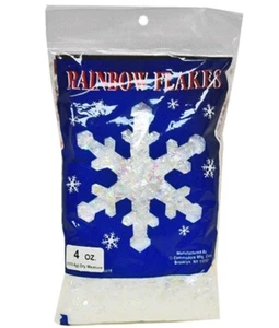 Darice, confetti di neve scintillante, decorazione natalizia iridescente 4 oz - Foto 1 di 7