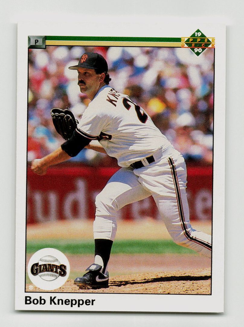 1990 Upper Deck #599 - Bob Knepper - San Francisco Giants - NM - ID103