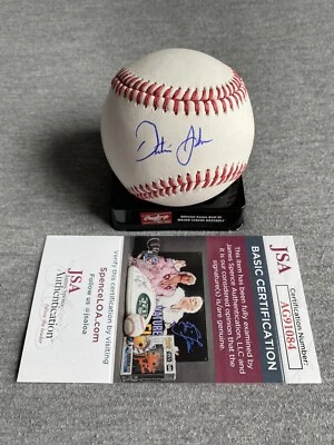 ГОЛЬФ ЗВЕЗДА-ДАСТИН ДЖОНСОН АВТОГРАФ SWEETSPOT ОФИЦИАЛЬНЫЙ MLB БЕЙСБОЛ JSA AG91084 - Изображение 1 из 2